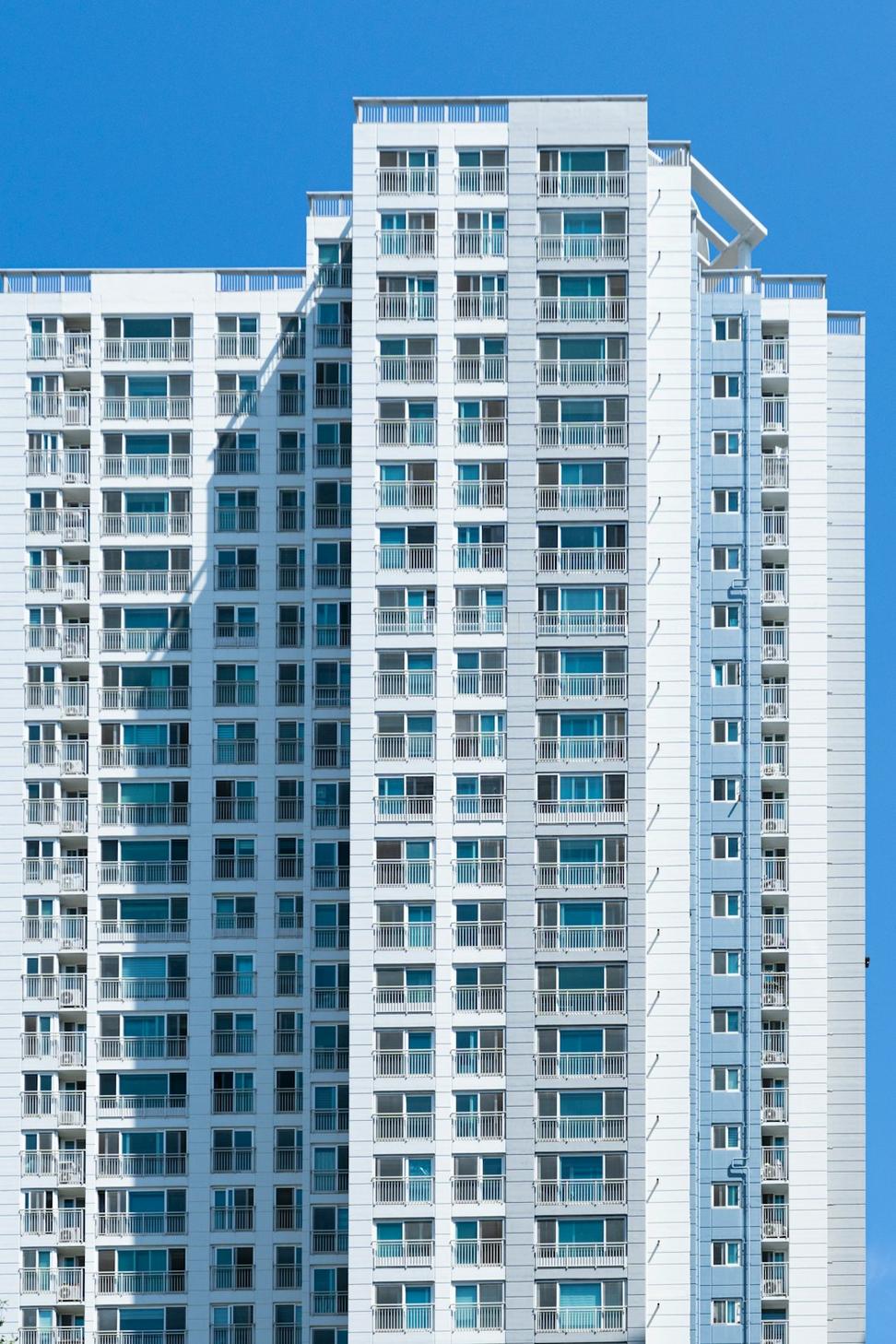 Mixed use building exterior